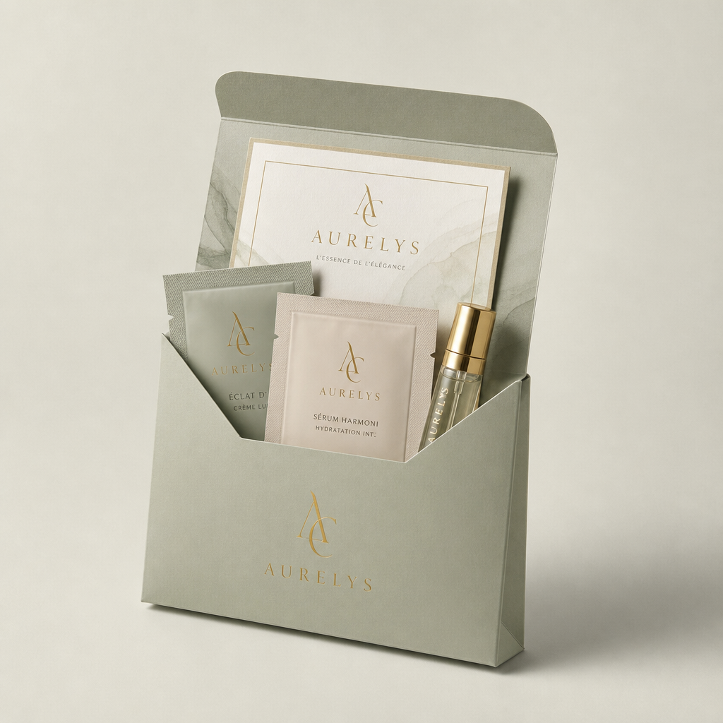 Enveloppe à soufflet pour échantillons parfum