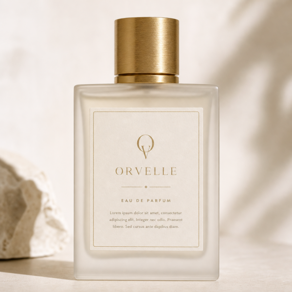 Étiquette de dos pour flacon & coffret parfum
