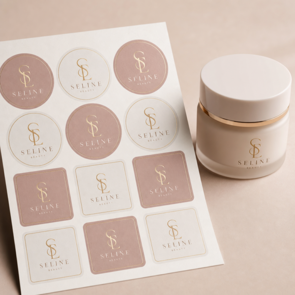 Planche de stickers cosmétique & parfum