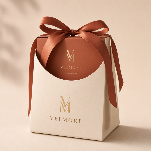 Sac cadeau à ruban pour coffret parfum