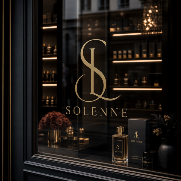 Sticker vitrine pour boutique de parfum & cosmétique