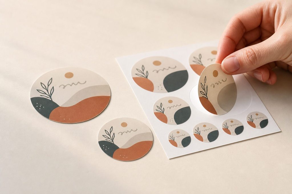 Pourquoi les stickers ronds fonctionnent mieux qu’on ne le pense