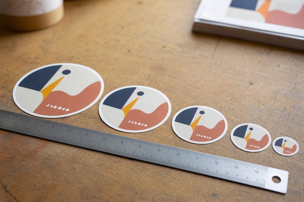 Quelle taille pour vos stickers ? Le test des trois mètres