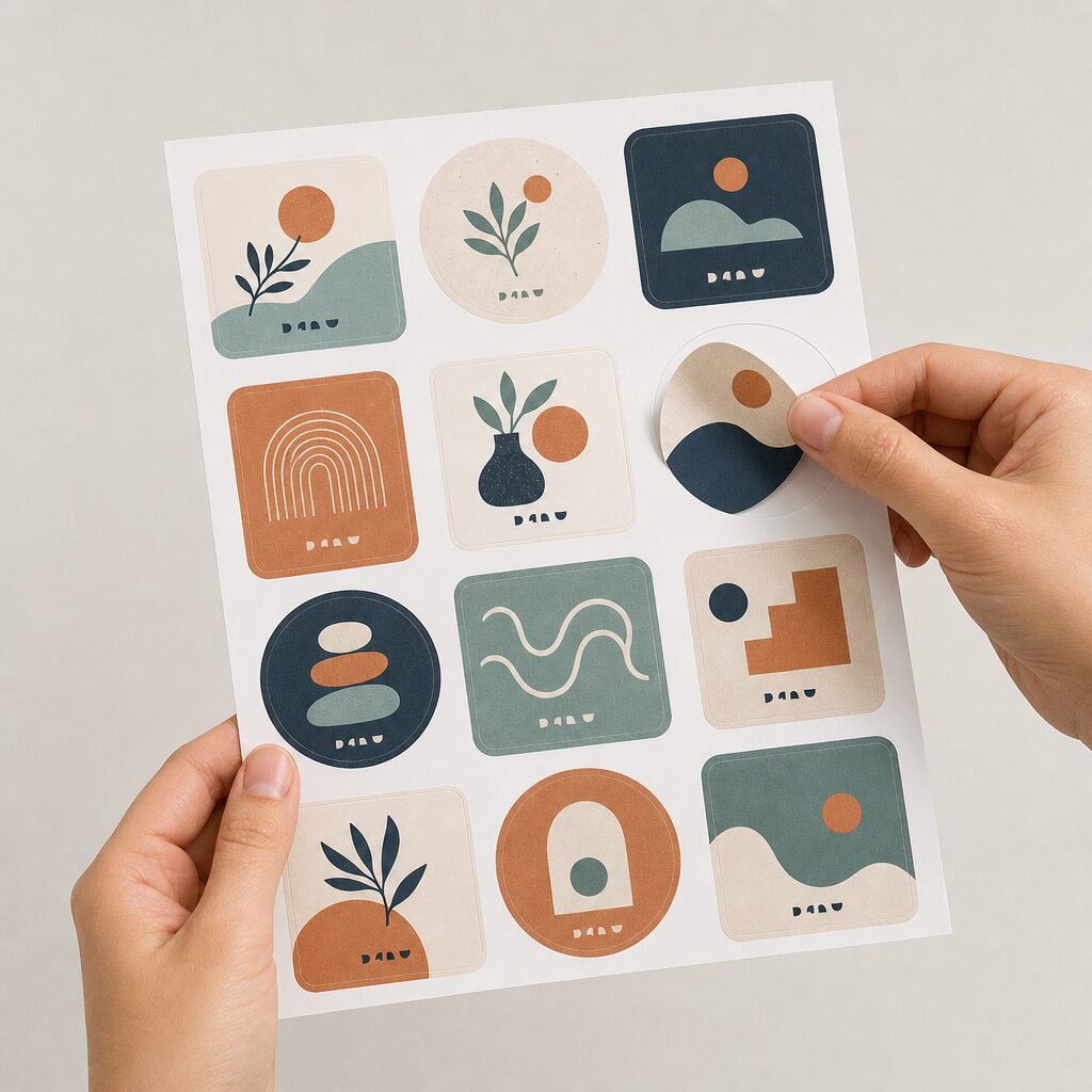 Stickers en planche