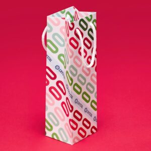 Sac à vin en papier imprimé