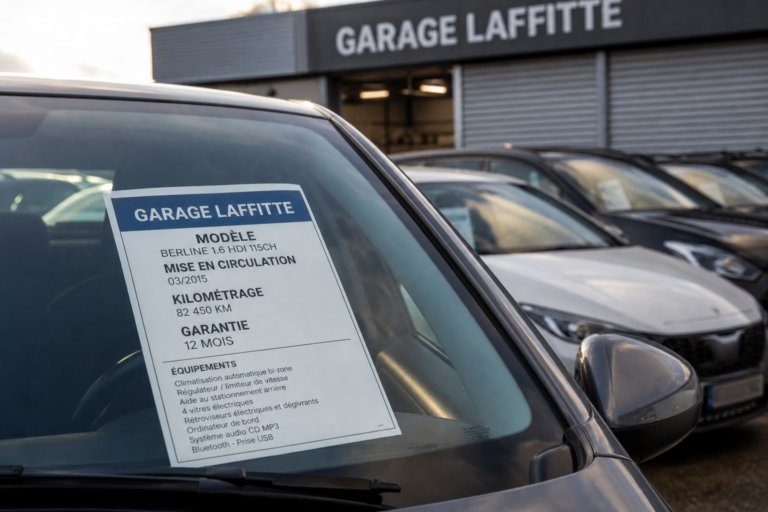 Affichage obligatoire véhicule occasion : ce que le client doit trouver sur la voiture