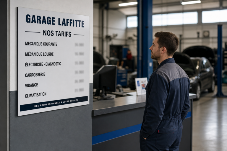 Affichage prix garage obligatoire : ce que la loi impose, et le panneau qui va avec