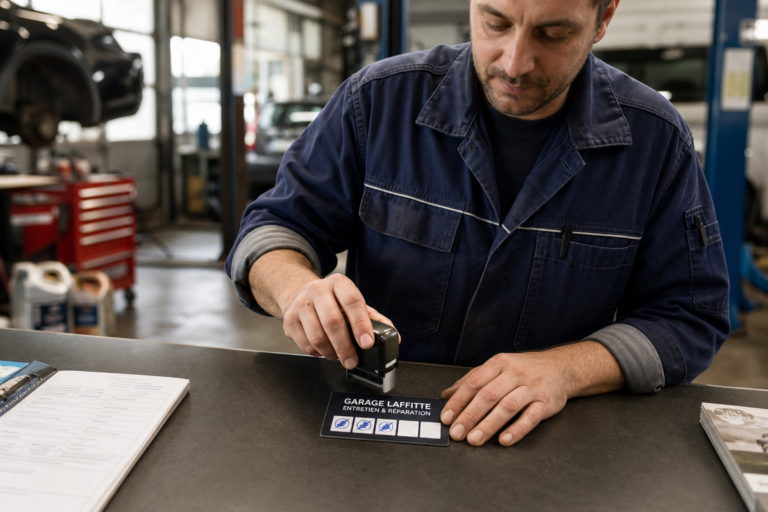 Carte de fidélité garage automobile : cases à tampon, PVC et ce qui finit vraiment dans le portefeuille