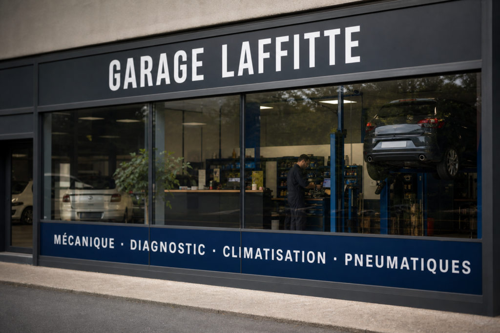 Habillage vitrine garage automobile : que montrer depuis la rue