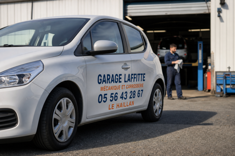 Marquage véhicule de courtoisie : votre atelier roule chez le client