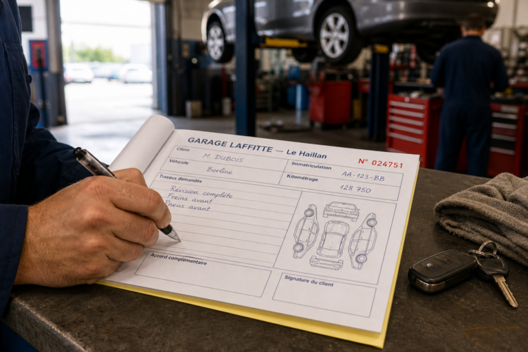 Mentions obligatoires ordre de réparation : la trame à imprimer sur le carnet
