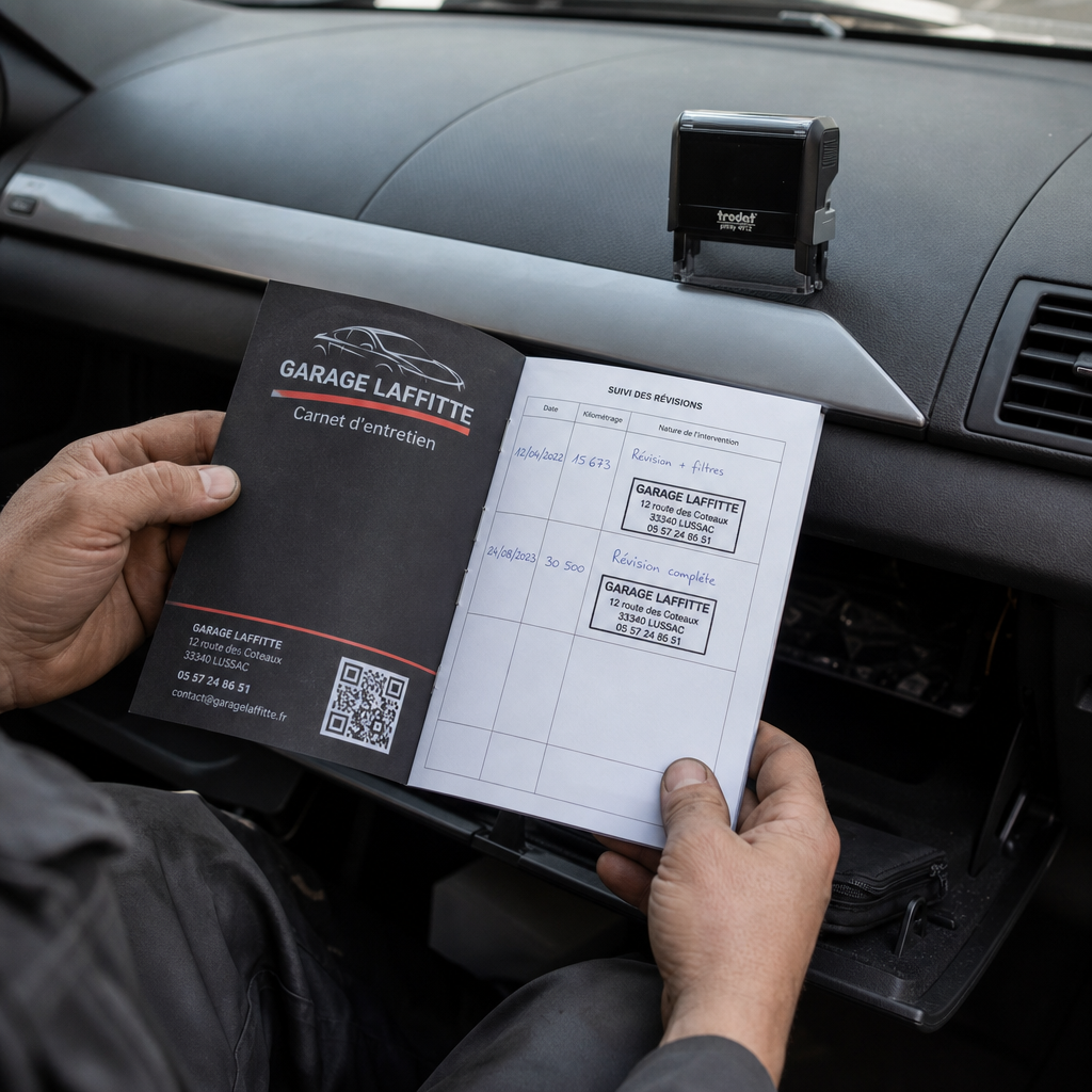 Carnet d'entretien véhicule personnalisé