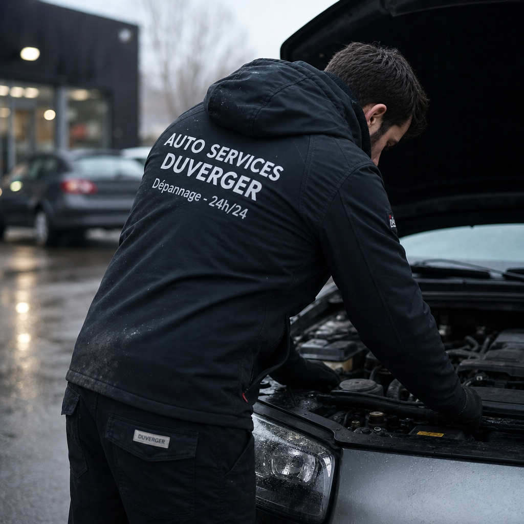 Veste softshell à capuche pour garage