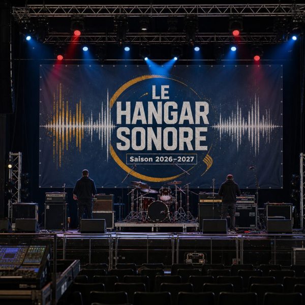 Bâche fond de scène pour salle de concert