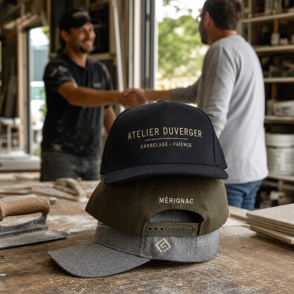 Casquette baseball brodée logo entreprise