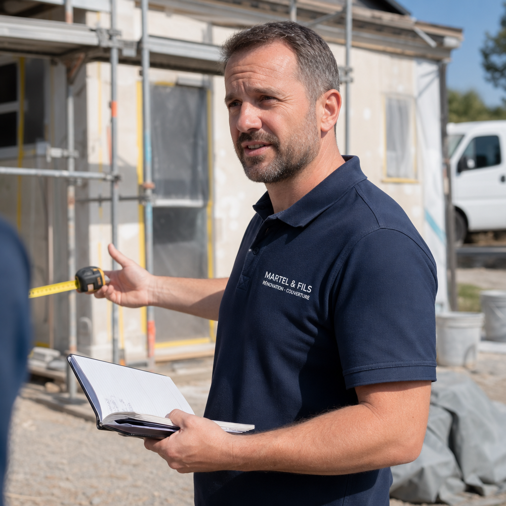 Polo de travail brodé pour artisan