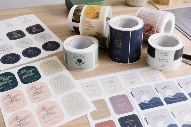 Adhesifs et stickers personnalises