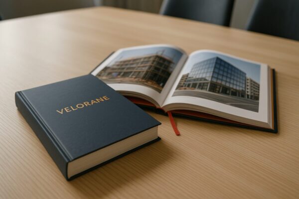 Livre d'entreprise à couverture rigide