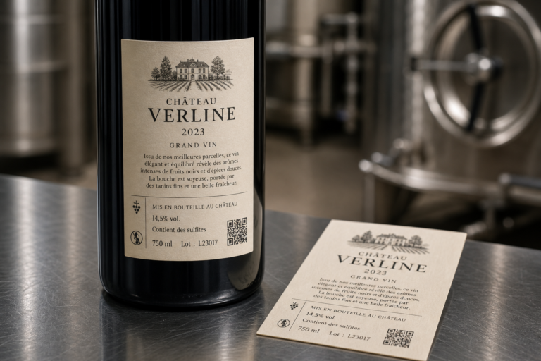 Contient des sulfites étiquette vin : où la placer et comment l&rsquo;écrire