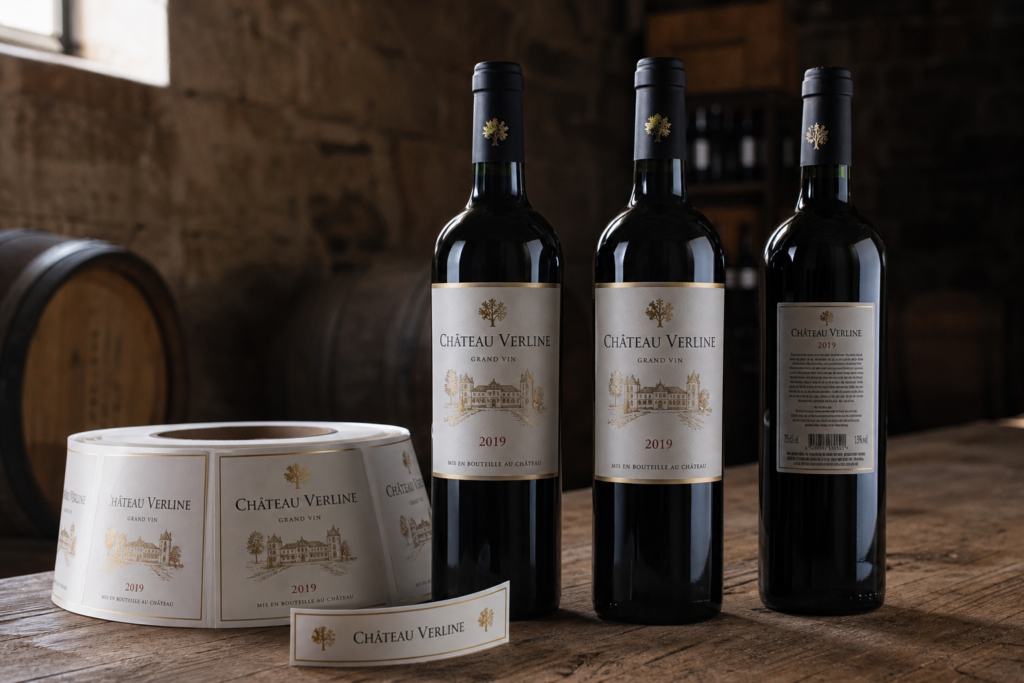 Imprimeur étiquettes vin Bordeaux : délais, contrôle des fichiers et livraison au chai
