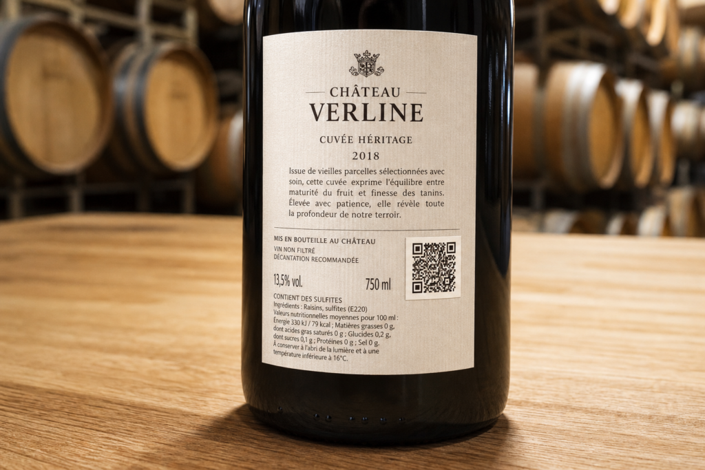 QR code étiquette vin ingrédients : ce que l’e-label change sur votre contre-étiquette