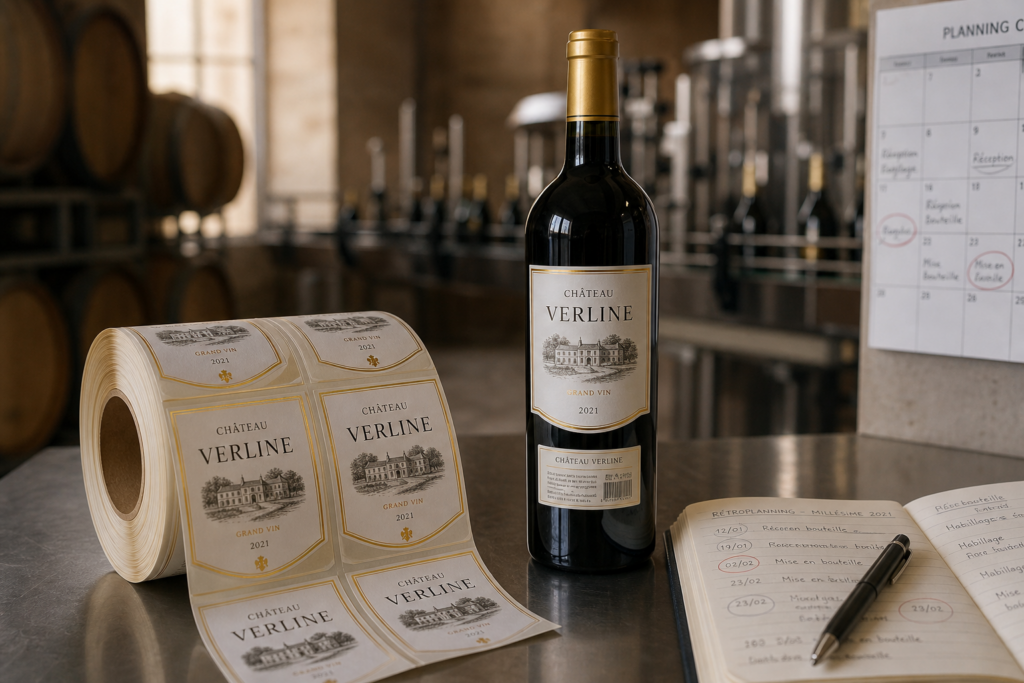 Quand commander ses étiquettes de vin : le rétroplanning vendanges – mise en bouteille