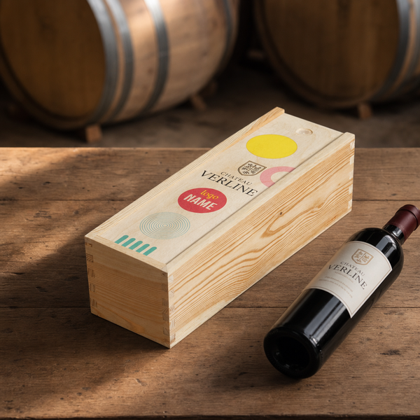 Caisse à vin en bois personnalisée 1 à 3 bouteilles