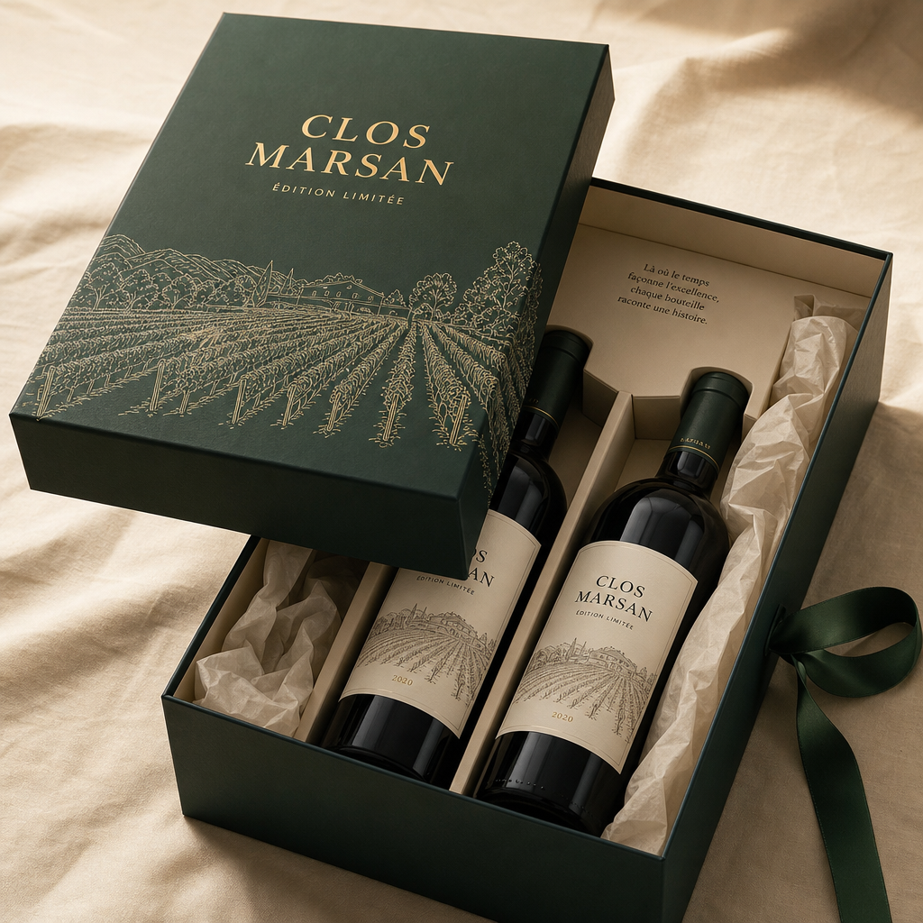 Coffret télescopique 2 bouteilles