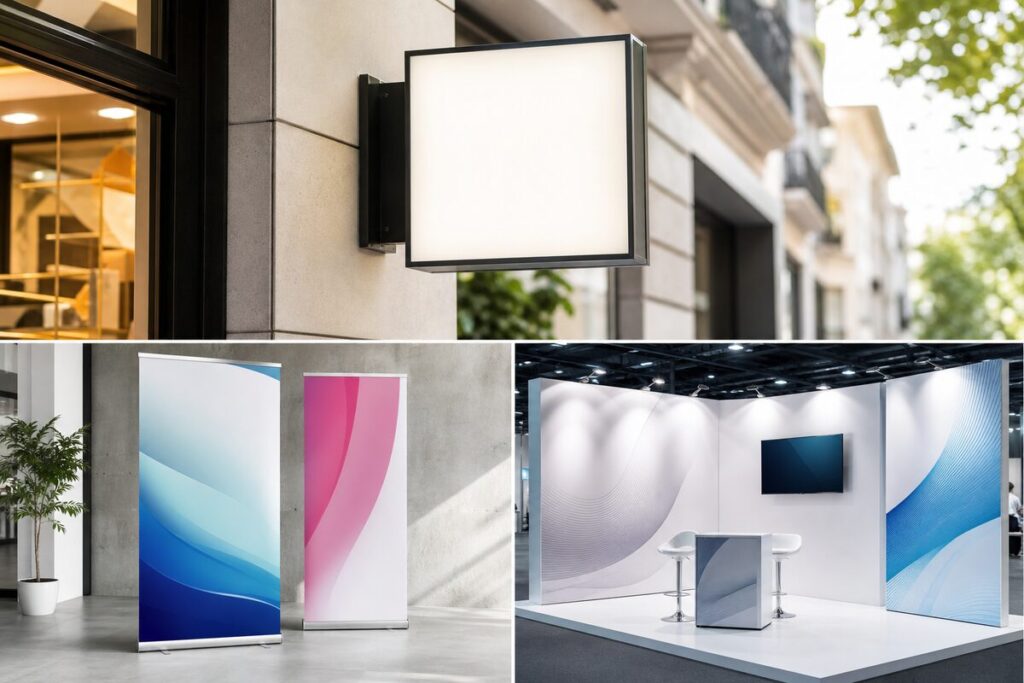 Roll-up et kakémonos pour salons : l’atout visuel incontournable