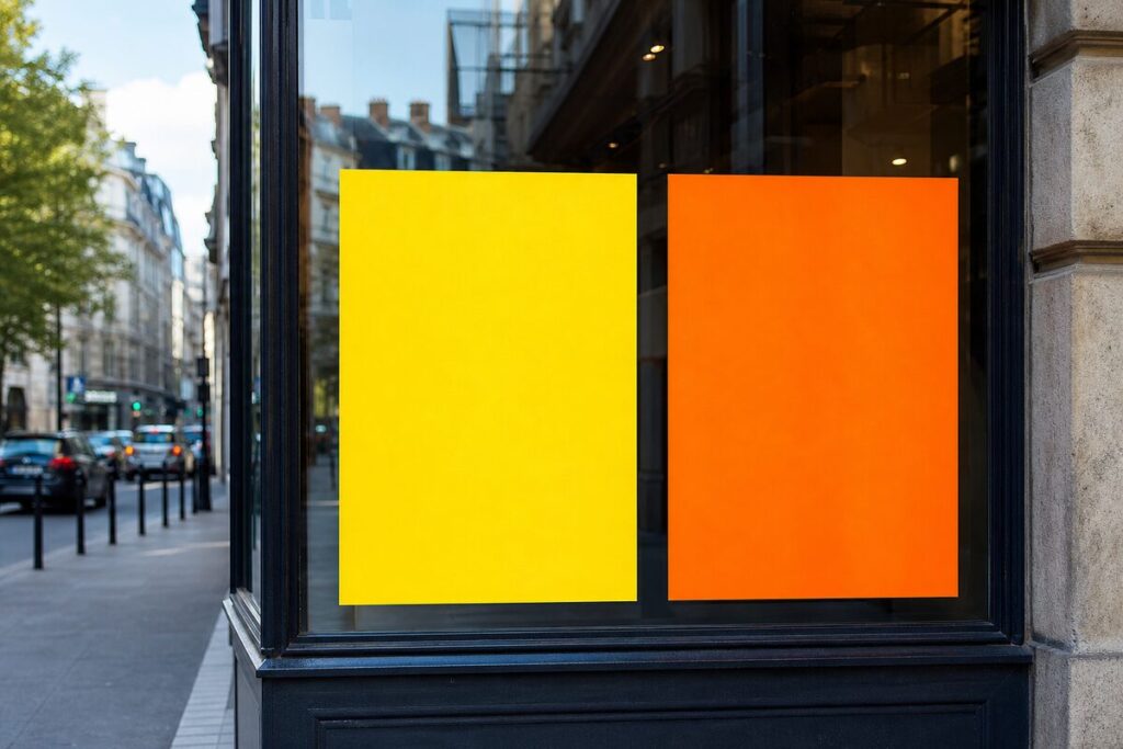 Affiche fluo : quand la couleur qui crie est la bonne décision