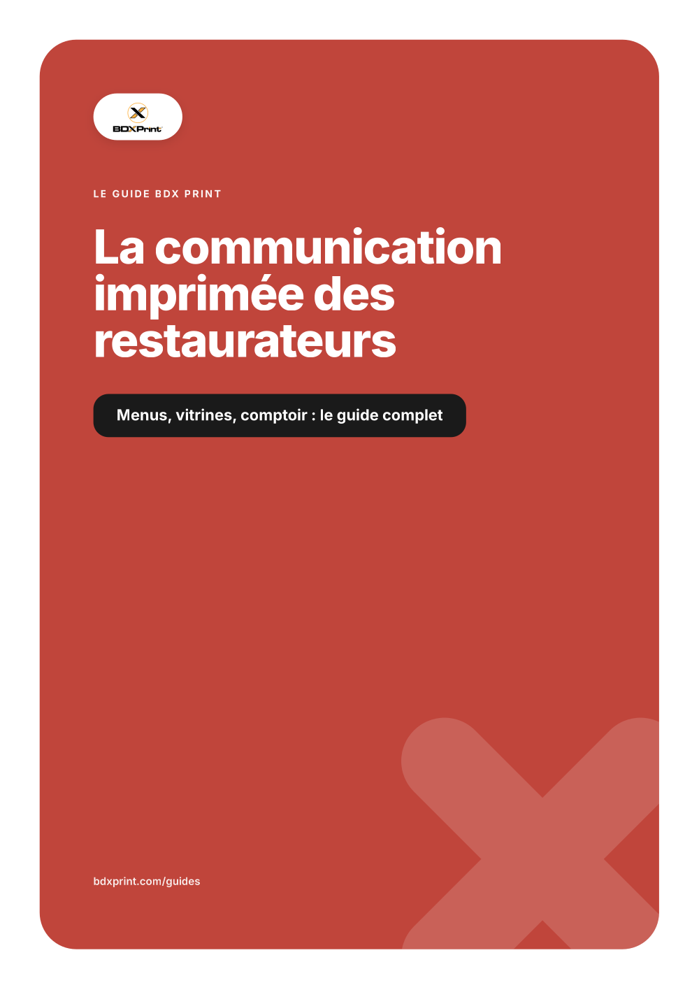 La communication imprimée des restaurateurs